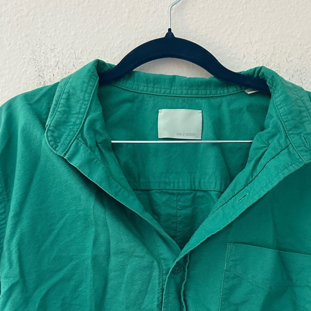 Band Of Outsiders Green Casual Button Down Shirt